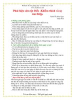 Giáo án cho trẻ khiếm thính: Phát hiện sớm tật Điếc -Khiếm thính và sự can thiệp. potx