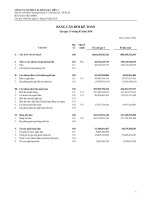 CÔNG TY cổ PHẦN xi măng hà tiên 1 bảng cân đối kế toán báo cáo kết quả hoạt động kinh doanh chuyển lưu tiền tệ báo cáo tài chính 31 tháng 3 năm 2010 quý 1 năm 2010