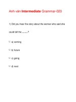 Anh văn Intermediate Grammar-020 pptx
