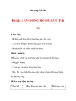 THỦ CÔNG LỚP 3: Đồng hồ để bàn- Làm chân đỡ pot