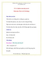 Giáo án chương trình mới: Lớp lá Đề tài: Quần áo nón dép của bé docx