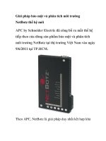 Giải pháp bảo mật và phân tích môi trường NetBotz potx