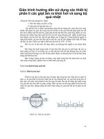 Giáo trình hướng dẫn sử dụng các thiết bị phân li các giọt ẩm ra khỏi hơi và sang bộ quá nhiệt p1 ppt