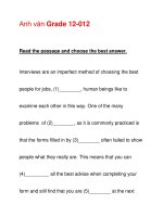 Anh văn Grade 12-012 pdf