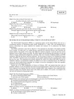 ĐỀ KIỂM TRA 1 TIẾT 2/HK2 MÔN TIẾNG ANH 12 - Mã đề 109 pptx