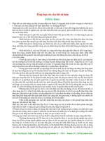 câu hỏi thị trường chứng khoán