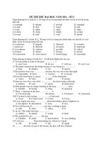 ĐỀ THI THỬ ĐẠI HỌC NĂM 2011 - SỐ 3 ppsx