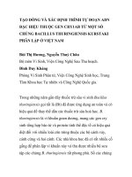 BÁO CÁO KHOA HỌC: 