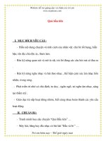 Giáo án chương trình mới: Lớp lá Quả bầu tiên potx