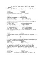 ĐỀ KIỂM TRA TRẮC NGHIỆM TIẾNG ANH - TEST 24 ppt