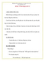 Giáo án chương trình mới: Lớp Chồi Đề tài : Vẽ hoa tặng cô 20 /11 pdf