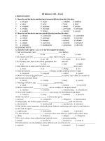 Đề kiểm tra 1 tiết – Test 2 pot