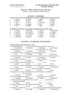 KỲ THI CHỌN HỌC SINH GIỎI TỈNH NĂM HỌC 2010-2011 MÔN THI: TIẾNG ANH LỚP 12 (ĐỀ LUYỆN SỐ 5) pot