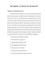 DỰ PHÒNG VÀ THAM VẤN DI TRUYỀN pps