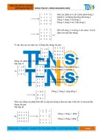 TOÁN CAO CẤP THI CAO HỌC KHỐI NGÀNH KINH TẾ đề 4 docx