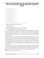 Giáo trình hướng dẫn khởi tạo mảng một chiều bằng cách sử dụng danh sách các giá trị bên trong dấu ngoặc p1 pot