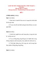 14 ĐỀ THI THỬ CD&DH TPHP NĂM 2011 Môn thi: ĐỊA LÝ, Khối C ĐỀ 1+2 pot