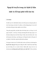 Ngoại di truyền trong các bệnh lý bẩm sinh và rối loạn phát triển lan tỏa pot