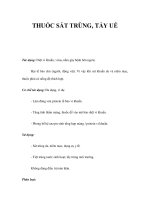 THUỐC SÁT TRÙNG, TẨY UẾ pptx