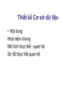Bài giảng Thương mại điện tử : Thiết kế Cơ sở dữ liệu part 1 docx