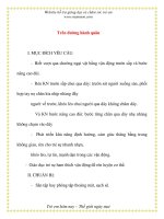 Giáo án chương trình mới: Lớp lá Trên đường hành quân potx