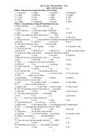 ĐỀ LUYỆN THI ĐẠI HỌC – SỐ 3 MÔN: TIẾNG ANH docx