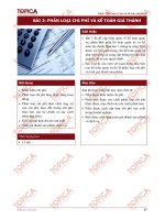 BÀI 2: PHÂN LOẠI CHI PHÍ VÀ KẾ TOÁN GIÁ THÀNH pptx