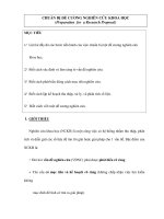 CHUẨN BỊ ĐỀ CƯƠNG NGHIÊN CỨU KHOA HỌC pptx