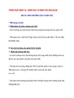 TỔNG HỢP SINH 10 - SINH HỌC VI SINH VẬT BÀI 25,26 pot