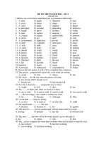 ĐỀ ÔN THI TN NĂM 2011 – SỐ 3 (CÓ ĐÁP ÁN) potx