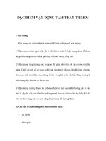ĐẶC ĐIỂM VẬN ĐỘNG TÂM THẦN TRẺ EM ppt