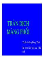 Tràn dịch màng phổi part 1 pps