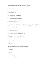 TRẮC NGHIỆM HÔ HẤP - ĐỀ SỐ 2 pps