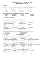 Đề thi tốt nghiệp THPT – Năm học 2010-2011 Môn: Tiếng Anh ppsx