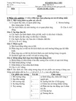 Trường THCS Hùng Vương BÀI KIỂM TRA 1 TIẾT Môn: Sinh học 8 docx