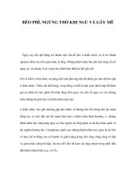 BÉO PHÌ, NGỪNG THỞ KHI NGỦ VÀ GÂY MÊ doc