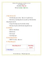 Giáo án chương trình đổi mới Đề tài: Cà chua – đậu Cove ppsx