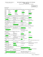 ĐỀ THI THỬ ĐẠI HỌC, CAO ĐẲNG LẦN 2 NĂM 2011 MÔN: Tiếng Anh - TRƯỜNG THPT MỸ ĐỨC A ( Mã đề 217 ) ppsx