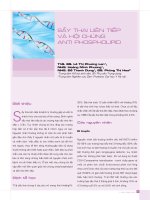 SẨY THAI LIÊN TIẾP VÀ HỘI CHỨNG ANTI PHOSPHOLIPID ppsx