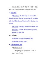 Giáo án đại số lớp 9 - Tiết 09 BBiến Đổi Đơn Giản Biểu Thức Chứa Căn Bậc Hai ppt