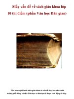 Mấy vấn đề về sách giáo khoa lớp 10 thí điểm (phần Văn học Dân gian) pdf
