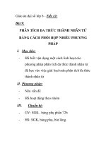 Giáo án đại số lớp 8 - Tiết 12: PHÂN TÍCH ĐA THỨC THÀNH NHÂN TỬ BẰNG CÁCH PHỐI HỢP NHIỀU PHƯƠNG PHÁP ppt