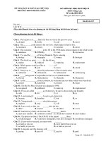ĐỀ KIỂM TRA HK II MÔN ANH VĂN - TRƯỜNG THPT PHONG CHÂU( Mã đề 357) doc