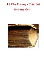 Lê Văn Trương - Cuộc đời và trang sách doc
