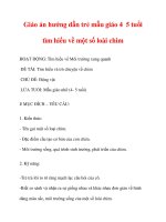 Giáo án hướng dẫn trẻ mẫu giáo 4 5 tuổi tìm hiểu về một số loài chim pps