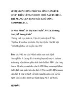 BÁO CÁO KHOA HỌC: 