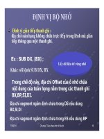 Cấu trúc máy tính và lập trình Assembly : Toán tử – Toán hạng - các phép định địa chỉ – Tập lệnh part 4 doc