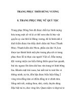 TRANG PHỤC THỜI HÙNG VƯƠNG -TRANG PHỤC PHỤ NỮ QUÝ TỘC PHẦN 1 pot