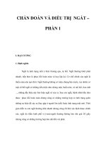 CHẨN ĐOÁN VÀ ĐIỀU TRỊ NGẤT – PHẦN 1 ppt