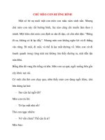 CHÚ MÈO CON BƯỚNG BỈNH ppt